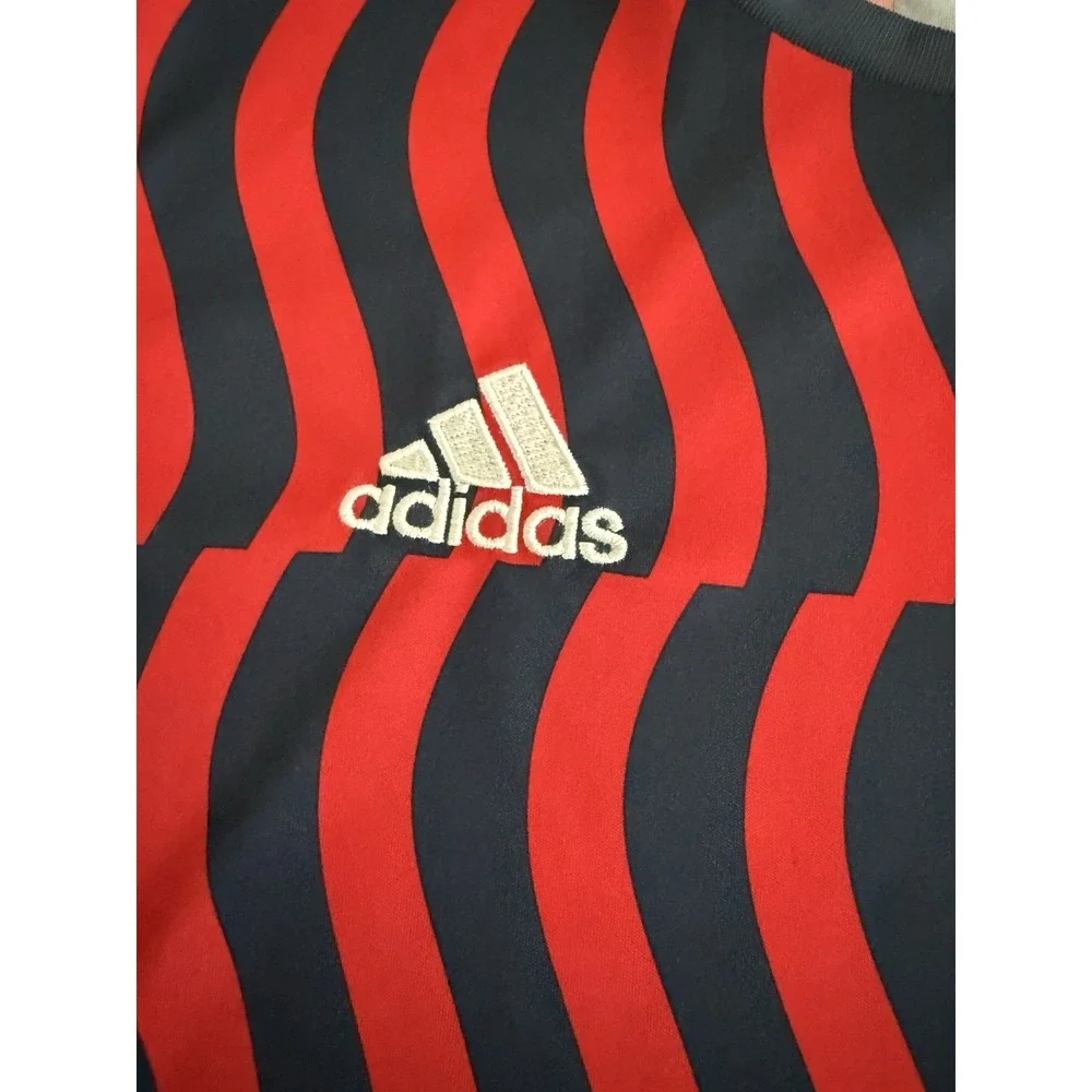 Adidas FC Bayern Munich Soccer Jersey Mens M Red Blue Aeroready Logo Germany